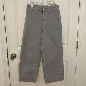 Madewell Emmett slim wide leg crop